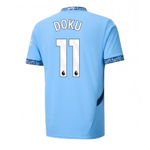 Manchester City Jeremy Doku #11 Hemmatröja 2024-25 Kortärmad